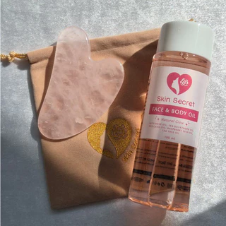 Rose Quartz Gua Sha กัวซาหิน นวดหน้า โรสควอตซ์ เกรด คัดพิเศษ