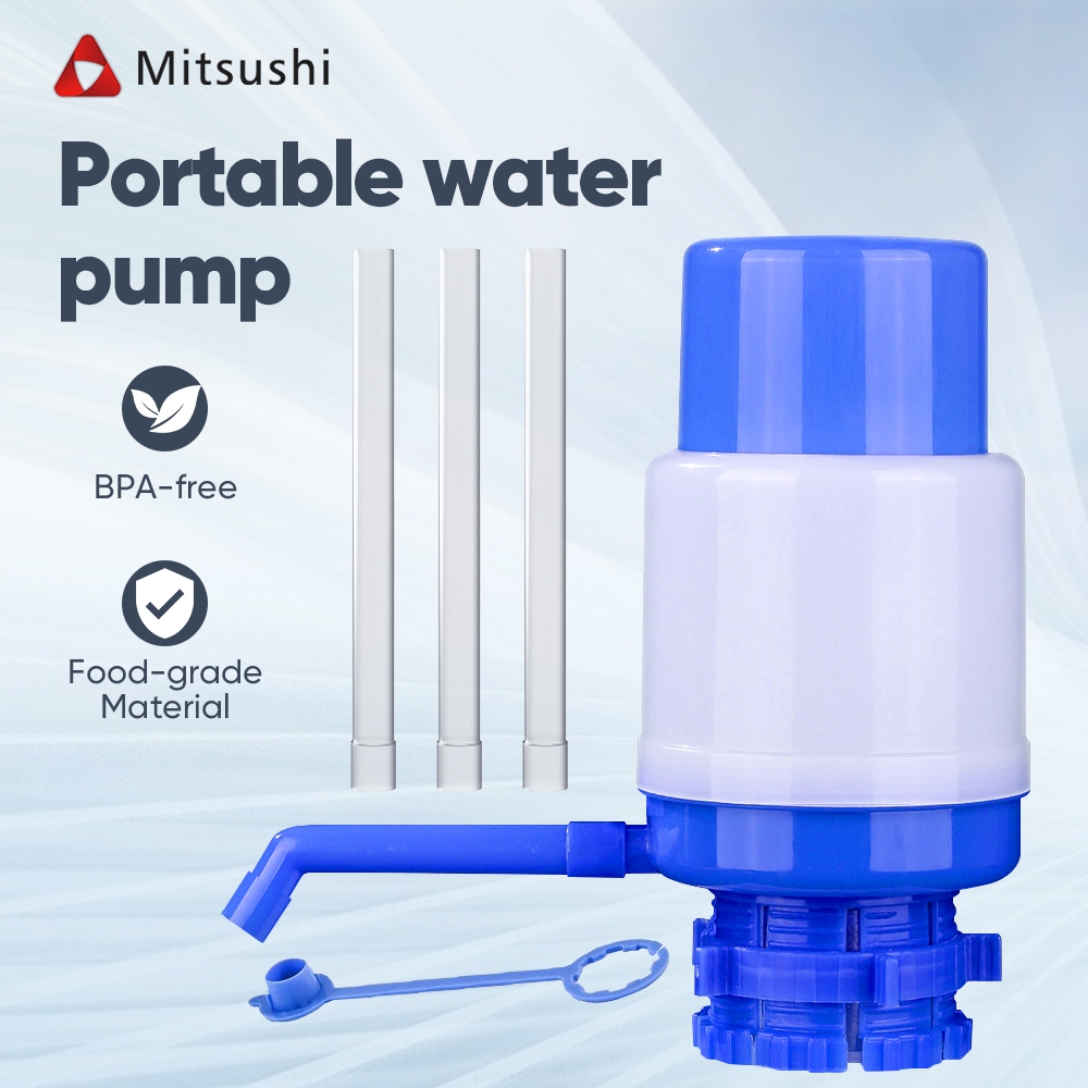 Mitsushi ปั๊มน้ำดื่มแบบกด ไม่ใช้ไฟฟ้า ที่กดน้ำ อุปกรณ์ปั้มน้ำดื่ม ที่กดน้ำจากแกนลอน