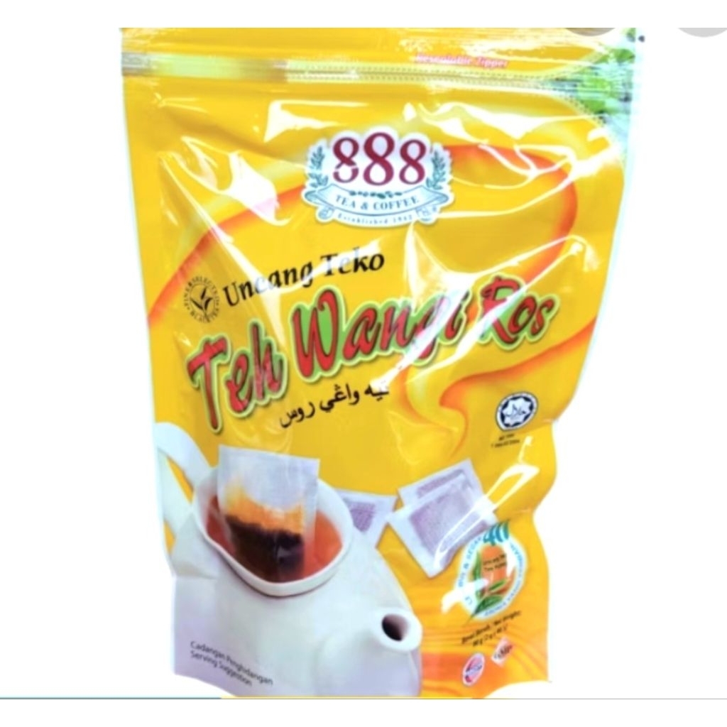 ชา888ชากลิ่นกุหลาบ หอม เข้ม บรรจุ20ซอง