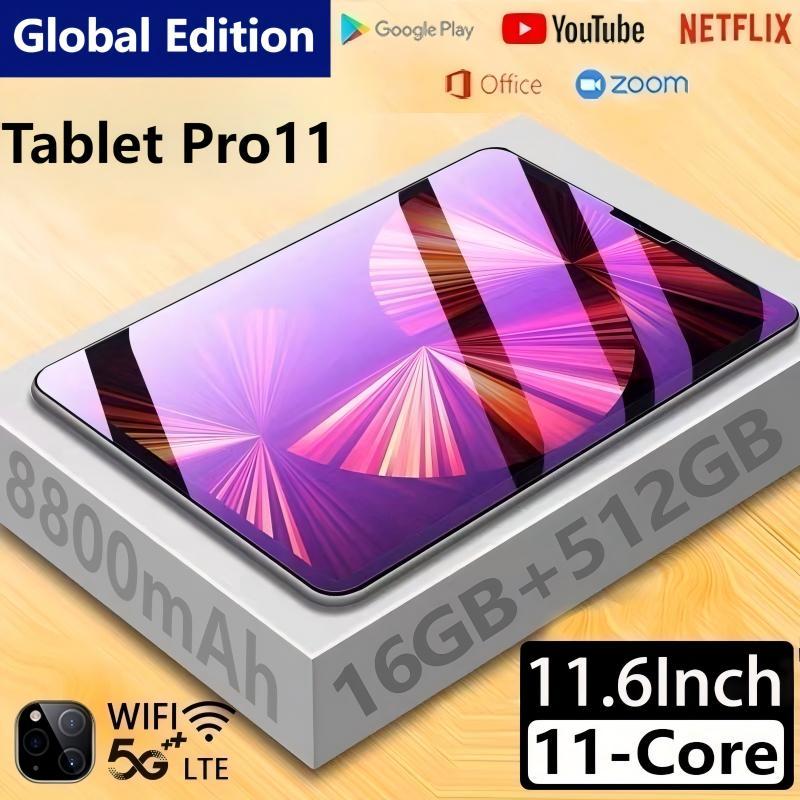 2025 OPP0 Tablet 11" แท็บเล็ต Android13 | RAM 16GB ROM 1TB | WiFi+5G | ของแท้ แบตอึด คุ้มค่า เหมาะเรียน รับประกัน 1 ปี