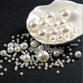 ไข่มุกอะคริลิคประดิษฐ์ ลูกปัดมุกกลม ขนาด 3mm-20mm สำหรับประดับตกแต่ง diy