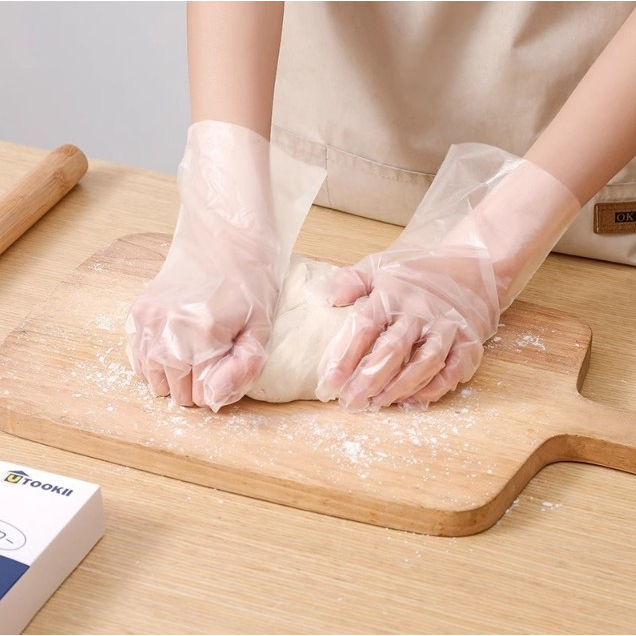 ถุงมือพลาสติก TPE เกรดอาหาร หนาเหนียวและทนทาน ถุงมือเกรดดี ถุงมือถูกหลักอนามัย ถุงมือปลอดภัย ถุงมือทำอาหาร ทำขนม ส่งเร็ว - รูปที่ 5