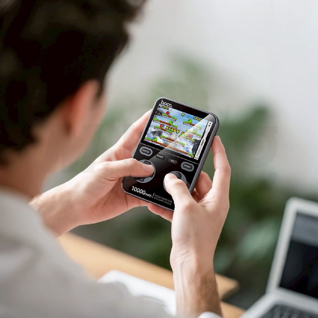 แบตสำรอง HOCO Q47 พาวเวอร์แบงค์ พร้อมเกมคอนโซล Power Bank Game Console 10000mAh PD20W+QC3.0