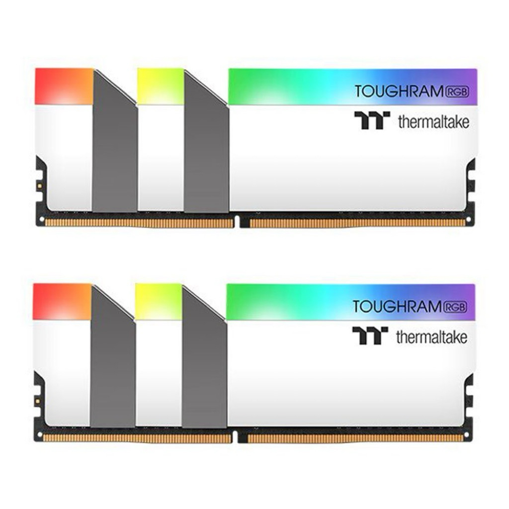 16GB (8GBx2) DDR4/4600 (แรมพีซี) THERMALTAKE TOUGHRAM RGB (WHITE) มือสอง สีขาว ประกันร้าน14วัน