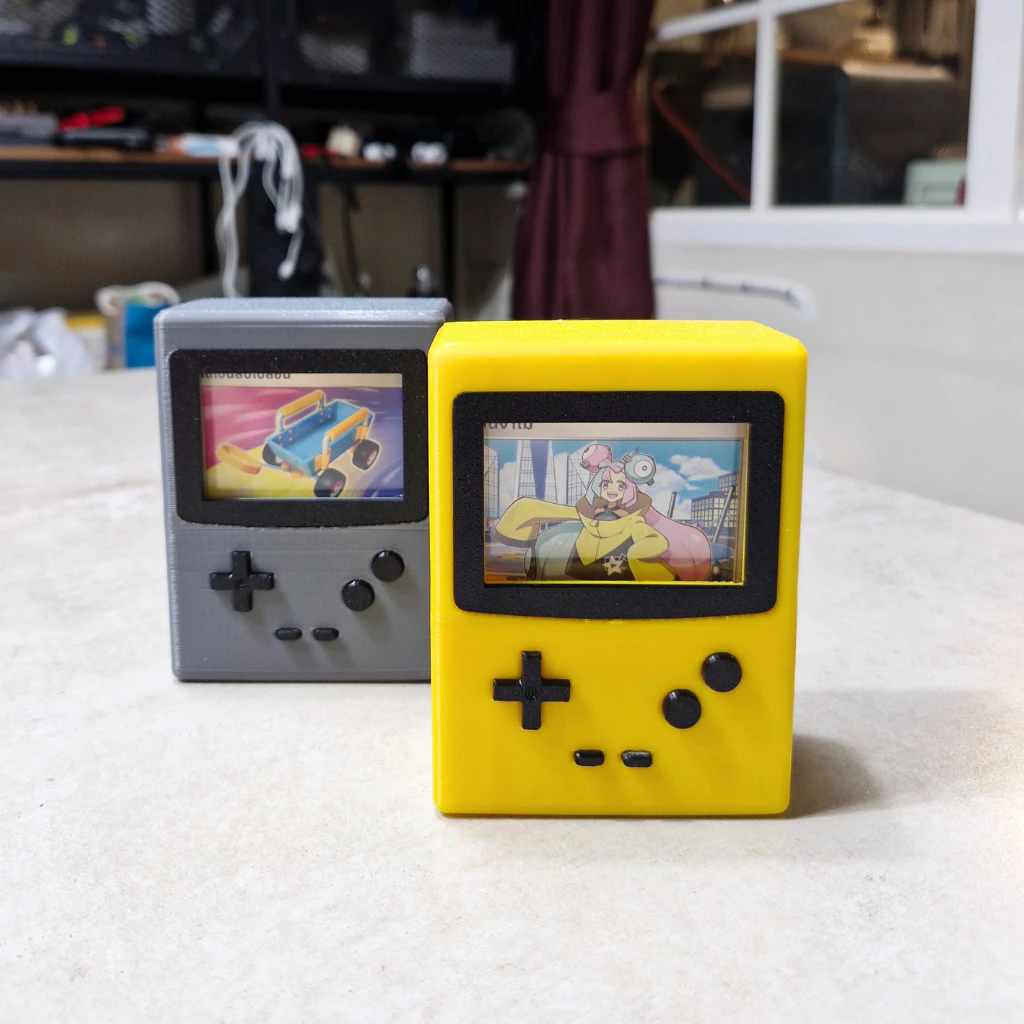 Deck Box Game Boy 60 Cards กล่องใส่การ์ดโปเกมอน Pokemon Card TCG ดีไซน์เกมบอย ใส่ได้ 60 ใบ [3D Print] thumbnail 3