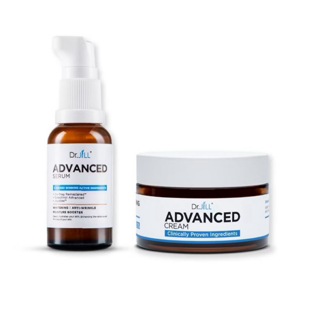 Dr.JiLL Advanced Serum ดร.จิล สูตรใหม่ 1 ขวด + Dr.JiLL Advanced Cream ครีมบำรุงตัวใหม่ของ ดร.จิล 1 กระปุก