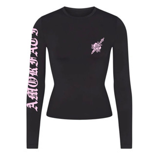 AMOR LONG ARM SHIRT Pink / Yellow