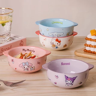 [ของแท้] Sanrio ชามหูจับ ซานริโอ กล่องสวย BPA Free - ใช้ได้สำหรับเด็ก ของขวัญน่ารัก ส่งฟรี ด่วน