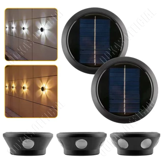 OOKAS โคมไฟติดผนังโซล่าเซลล์ รุ่น A04 Solar Wall Light 3/4/5/6 LED ไฟตกแต่งผนัง สําหรับตกแต่งสวน ทางเดิน กลางแจ้ง