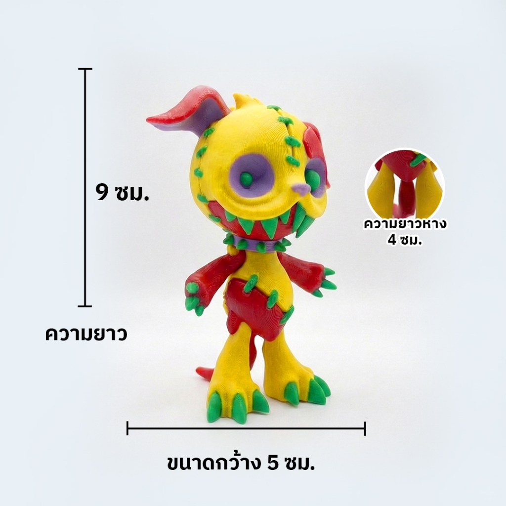 Creepy Cute Collection! ของเล่นฮาโลวีน 3D พลาสติก ขยับข้อต่อได้ ฟิกเกอร์โมเดล ตั้งโชว์ ตกแต่งบ้าน - รูปที่ 4