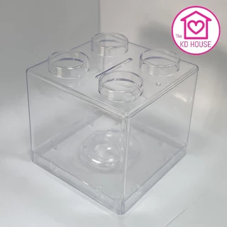 ออมสินตัวต่อเลโก้ ออมสินใส สามารถต่อกันได้ ออมสินใส