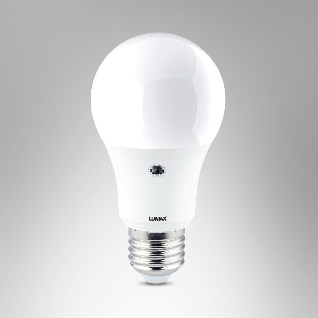 LUMAX SMART BULB หลอดLED 9w ขั้ว E27 มีให้เลือก 2 แสง (Warm,Day) Light Sensor รุ่น Innovation อายุการใช้งาน 25,000 ชม.