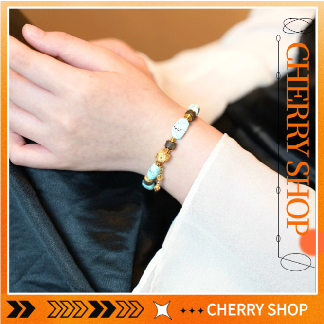💎Turquoise bracelet/vintage bracelet/silver version design 10-18MM