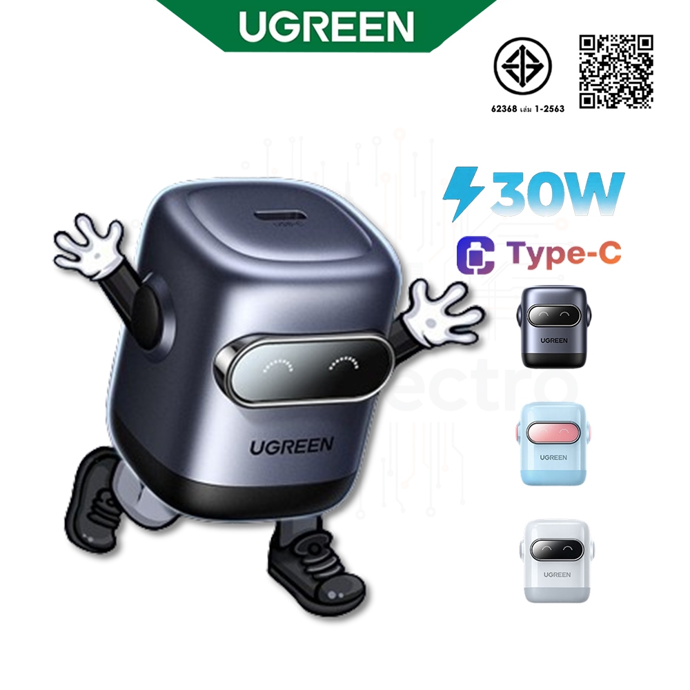 UGREEN 30W GaN Robot Charger Unique Design PD Fast Charging