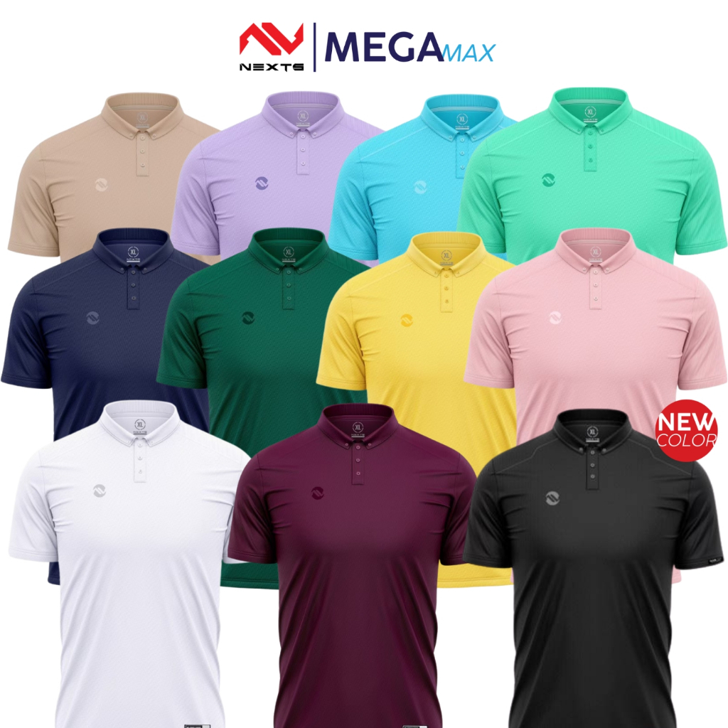 เสื้อโปโล NEXTS NXP-004 รุ่น ACTIVE COOL-TECH โปโลสีพาสเทล ไซส์ XS-4XL