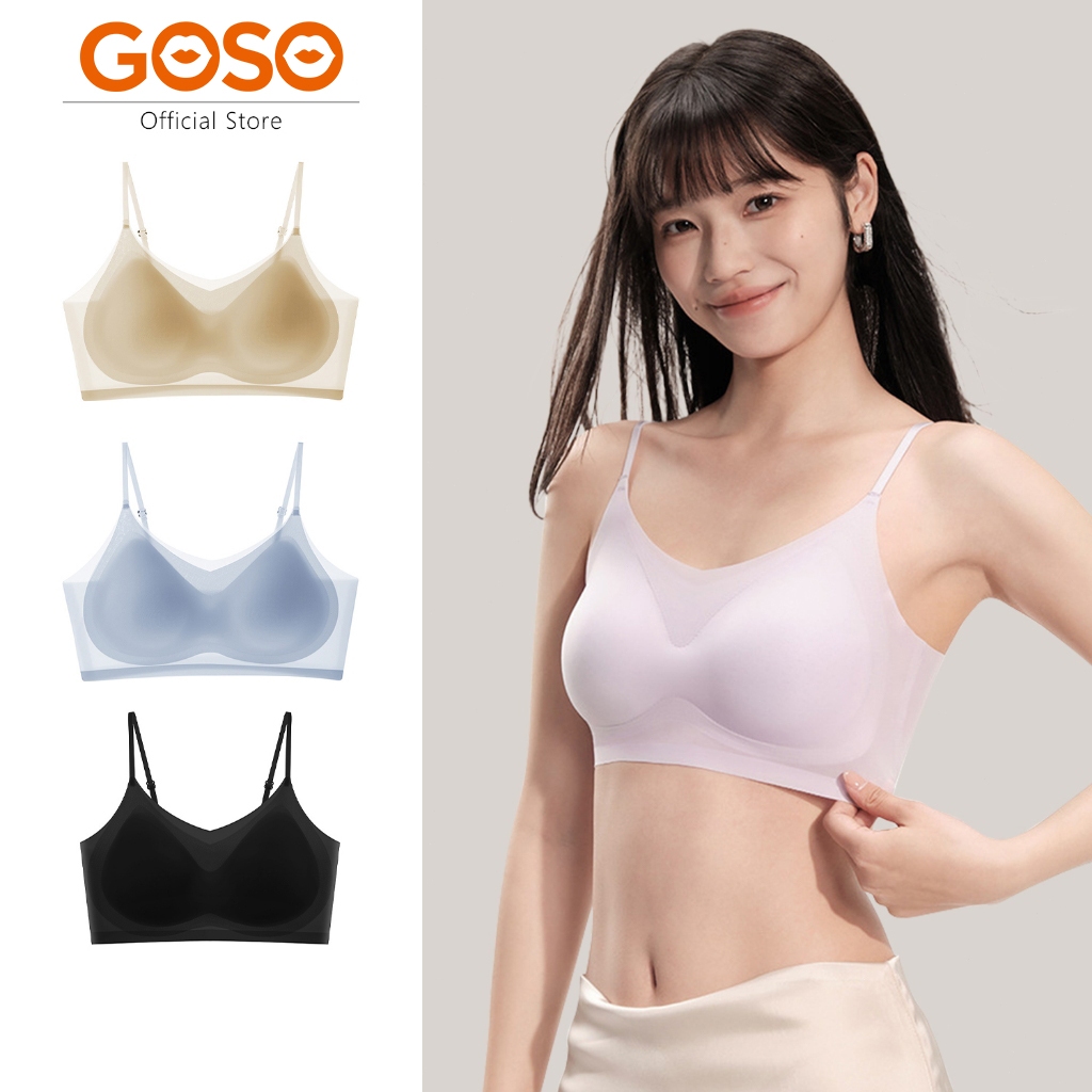 GOSO บราไร้รอย บราไร้โครง บางพิเศษ ระบายอากาศ รหัส 8099