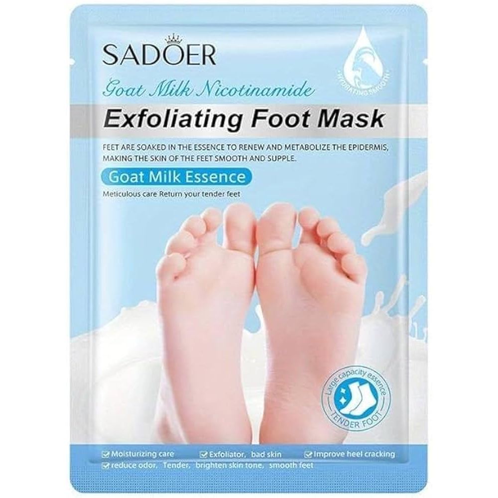 มาส์กเท้า SADOER EXFOLIATING FOOT MASKลดกลิ่นช่วยผลัดเซลล์ผิว