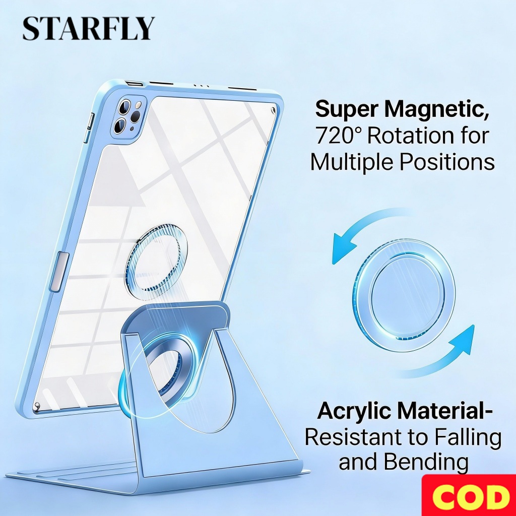 เคสไอแพด gen11 ไอแพด ไอแพดเจน11 iPad Gen11/10 Air5/4 Pro 10.5 M3 Gen 7/8/9 หมุนได้ เคสป้องกันแท็บเล็