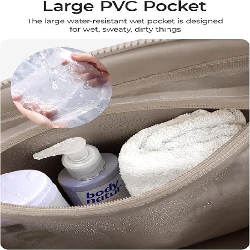 หู กระเป๋าดัฟเฟิลเดินทางสําหรับผู้หญิง,ความจุขนาดใหญ่น้ําหนักเบาสไตล์เมฆกระเป๋าออกกําลังกาย,ทนทานกันน้ําทริปสั้นพร้อมแห้ - รูปที่ 4