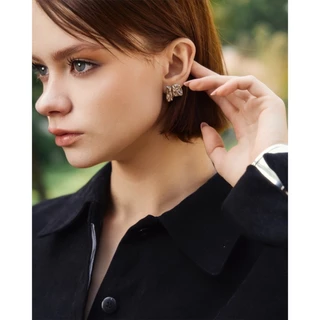 Adornment Club - Mesh/Mute earrings ต่างหูl nickel free, waterproof, long-lasting