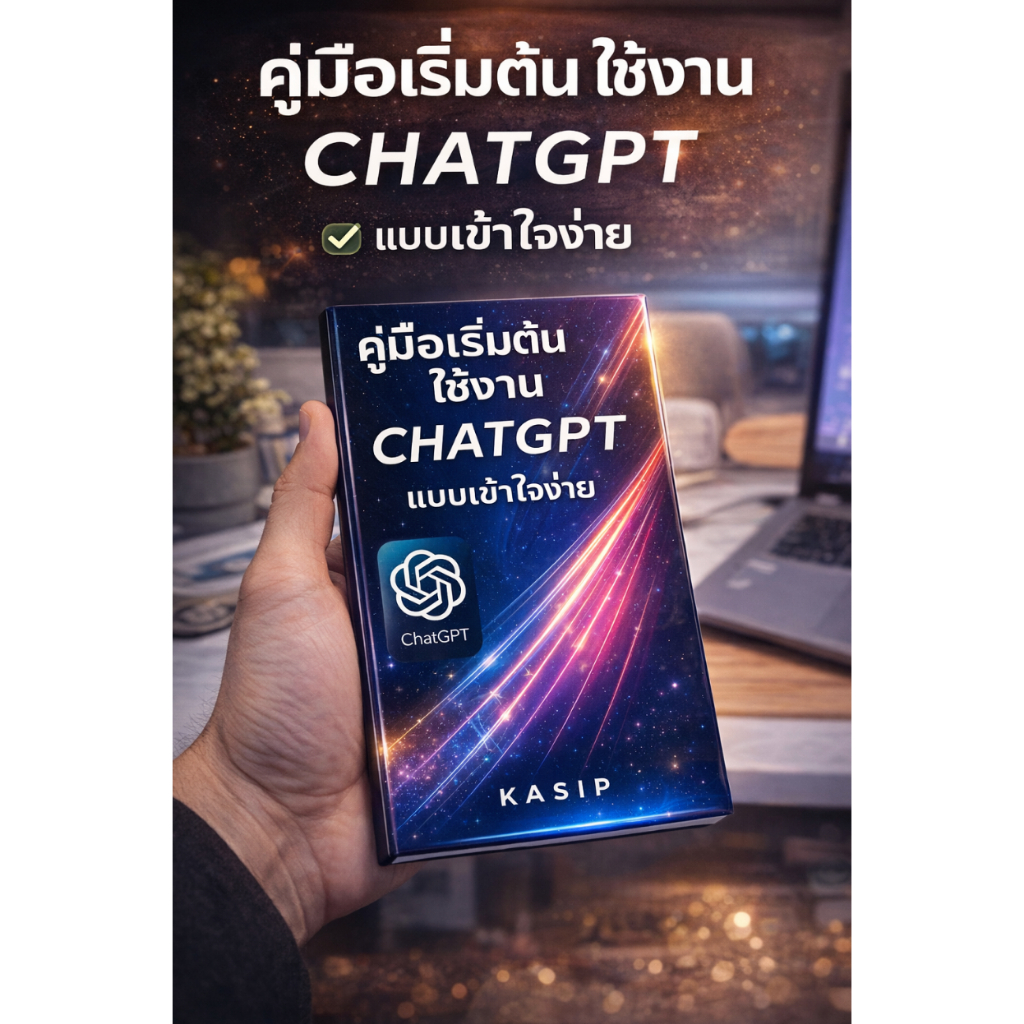 หนังสือ คู่มือเริ่มต้นใช้งาน ChatGPT แบบเข้าใจง่าย | KASIP