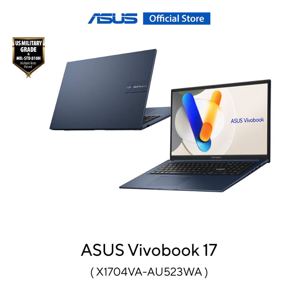 ASUS Vivobook 17 (X1704VA-AU523WA) 17.3" Full HD, C5-120U 1.4G, 16GB, 512GB SSD, W11 Home&MS Office 