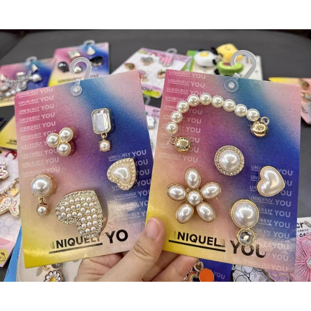 [Shipped from Thailand] Metal CROCS Jibbitz Shoe Charm Accessories