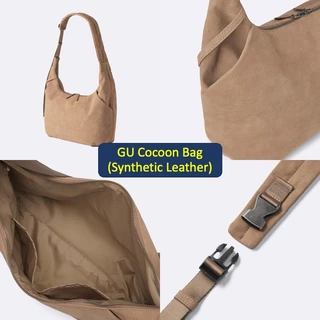 GU ของแท้ กระเป๋าสะพายข้าง ผ้าไนลอน ขนาดใหญ่ใส่ A4 ได้