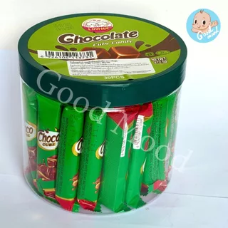 (อย.ไทย,ฮาลาล) ช็อกคิวบ์5฿หลินฮุ่ย ซองละ5ลูก 1กล่อง 30ซอง