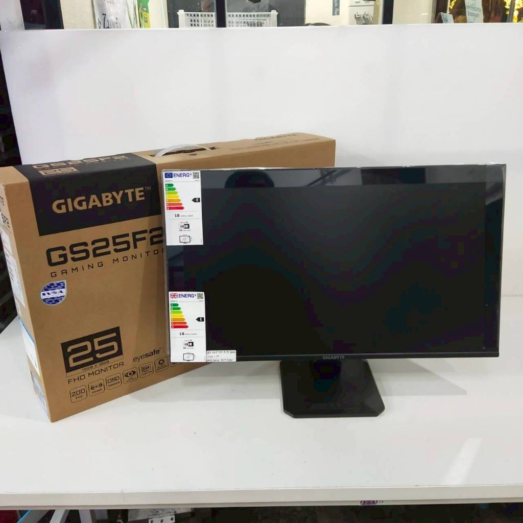 LED  24.5"  GIGABYTE  GS25F  2  FHD  IPS  200Hz  HDMI + DP + ลำพงในตัว *ใหม่ประกันเต็ม 3 ปี ประกัน A
