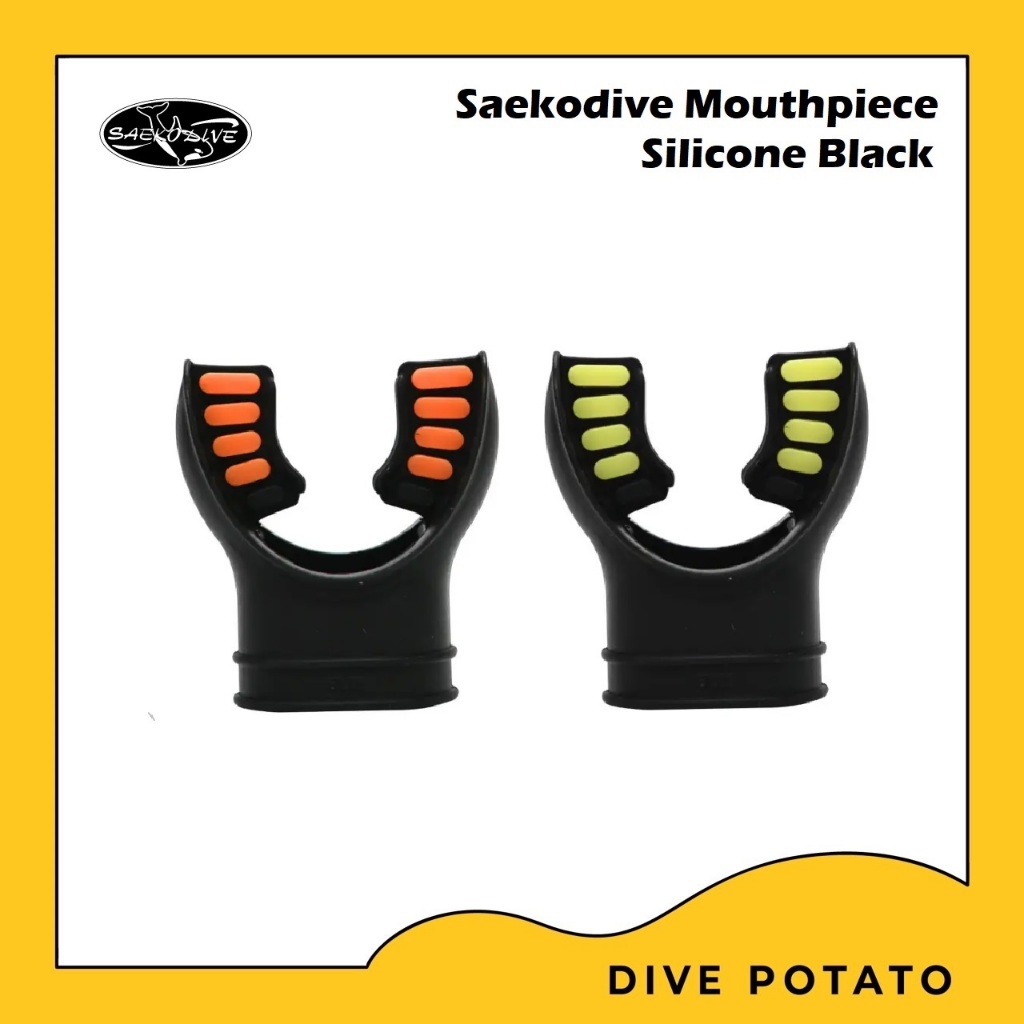 Saekodive Mouthpiece Silicone Black/Orange