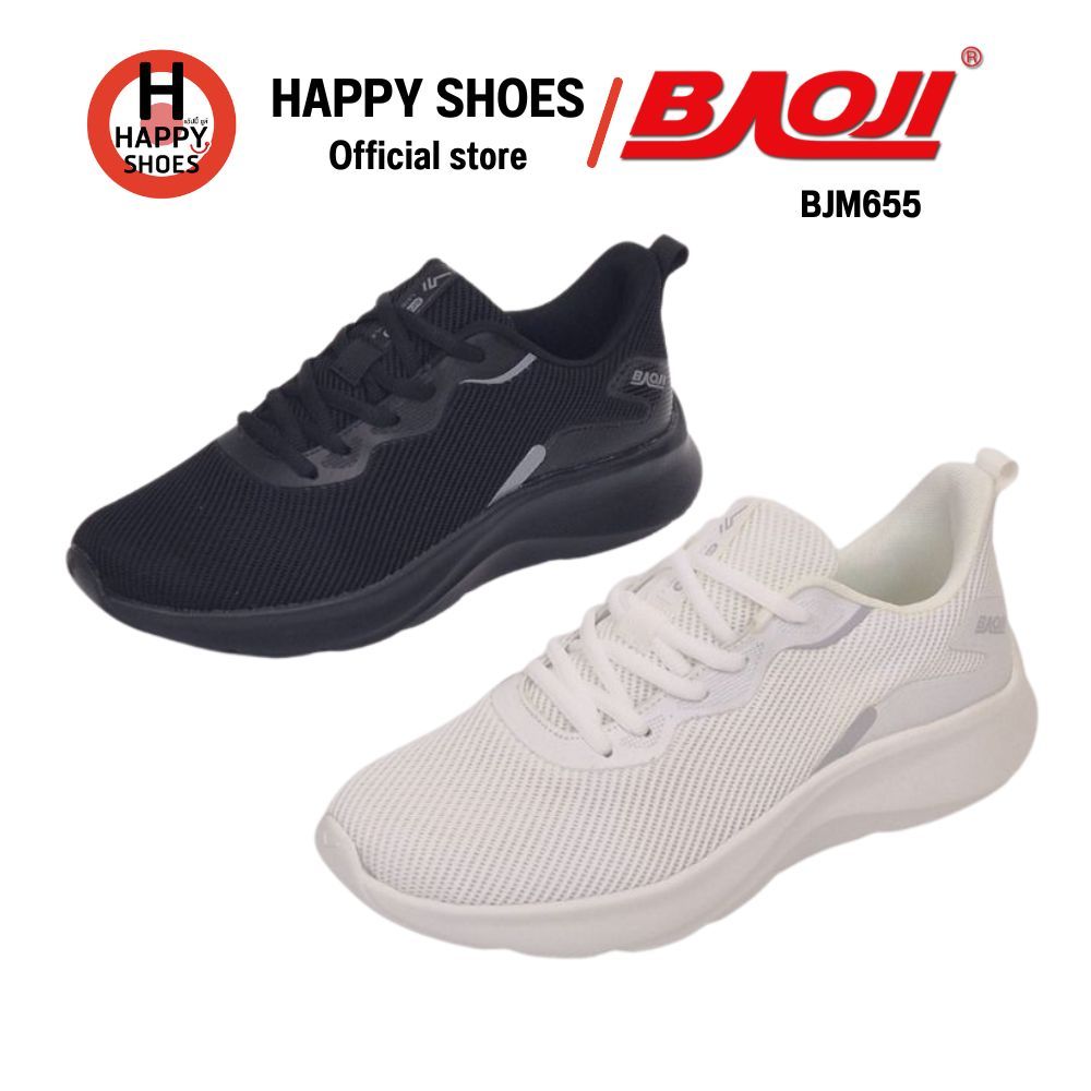 [🥇บาโอจิแท้100%🔢ไซส์41-45🆓ฟรี...ถุงเท้า 1 คู่] BAOJI รุ่น BJM655 รองเท้าผ้าใบชาย รองเท้ากีฬา comfortable