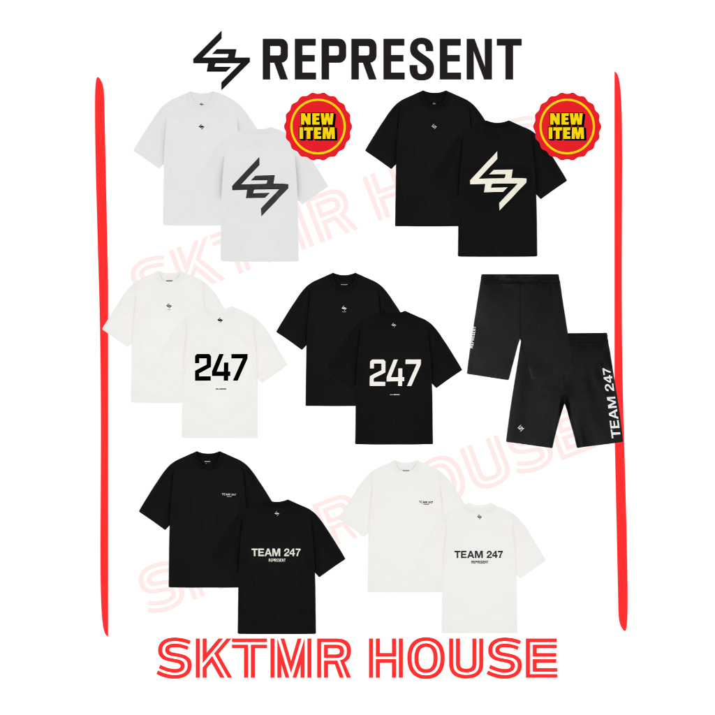 [PreOrder14-21วัน | ของแท้] 247 Represent | T-Shirt | Tank | CAP | 2 in 1 | Half Tight | หมวก/รัดกล้