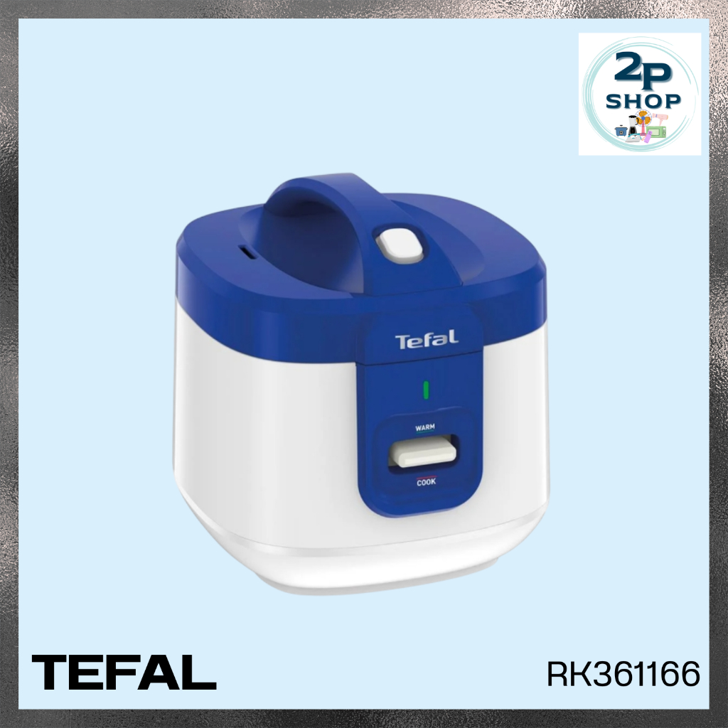 หม้อหุงข้าว TEFAL  (1.5 ลิตร, สีขาว-น้ำเงิน) รุ่น RK361166