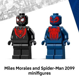LEGO Super Heroes Marvel 76337 Miles Morales Mech vs. Spider-Man 2099 (135pcs.), Building Blocks, Kids Toy