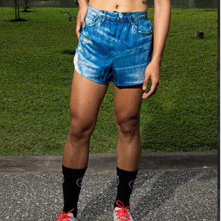 Surething - Fake jeans run short กางเกงวิ่ง มี 2สีใส่สบาย ระบายอากาศ ใส่ได้ทั้งชายและหญิง
