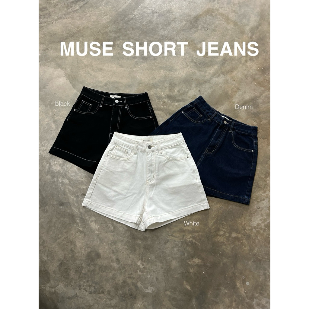 JS12186 - ขาสั้น MUSE SHORT JEANS