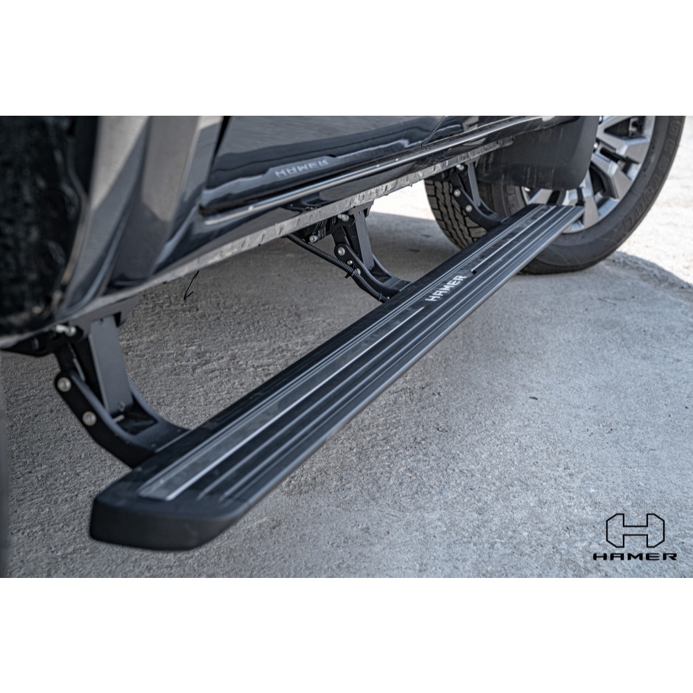 HAMER4x4 POWER ROTARY STEPS WITH LED FOR ALL CAR MODELS SIDE STEPS บันไดไฟฟ้า