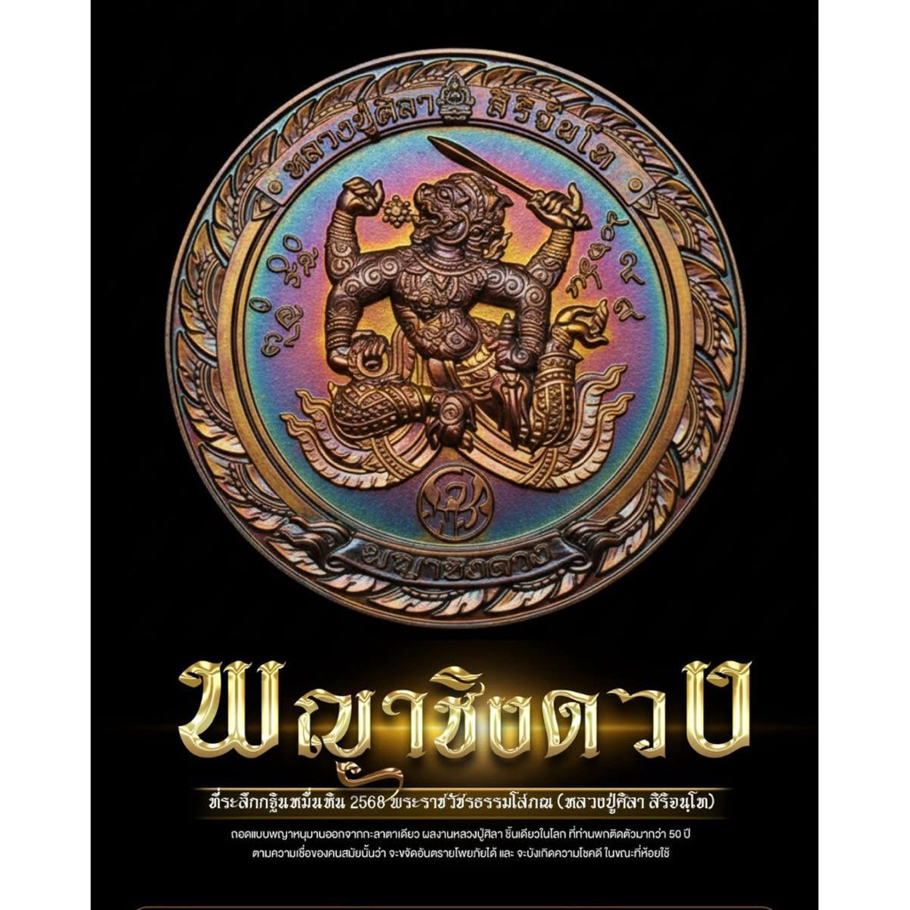 พญาชิงดวง หลวงปู่ศิลา สิริจันโท วัดพระธาตุหมื่นหิน ที่ระลึกกฐิน 2568 (สนใจเนื้อไหนเพิ่มเติม ทักแชท )