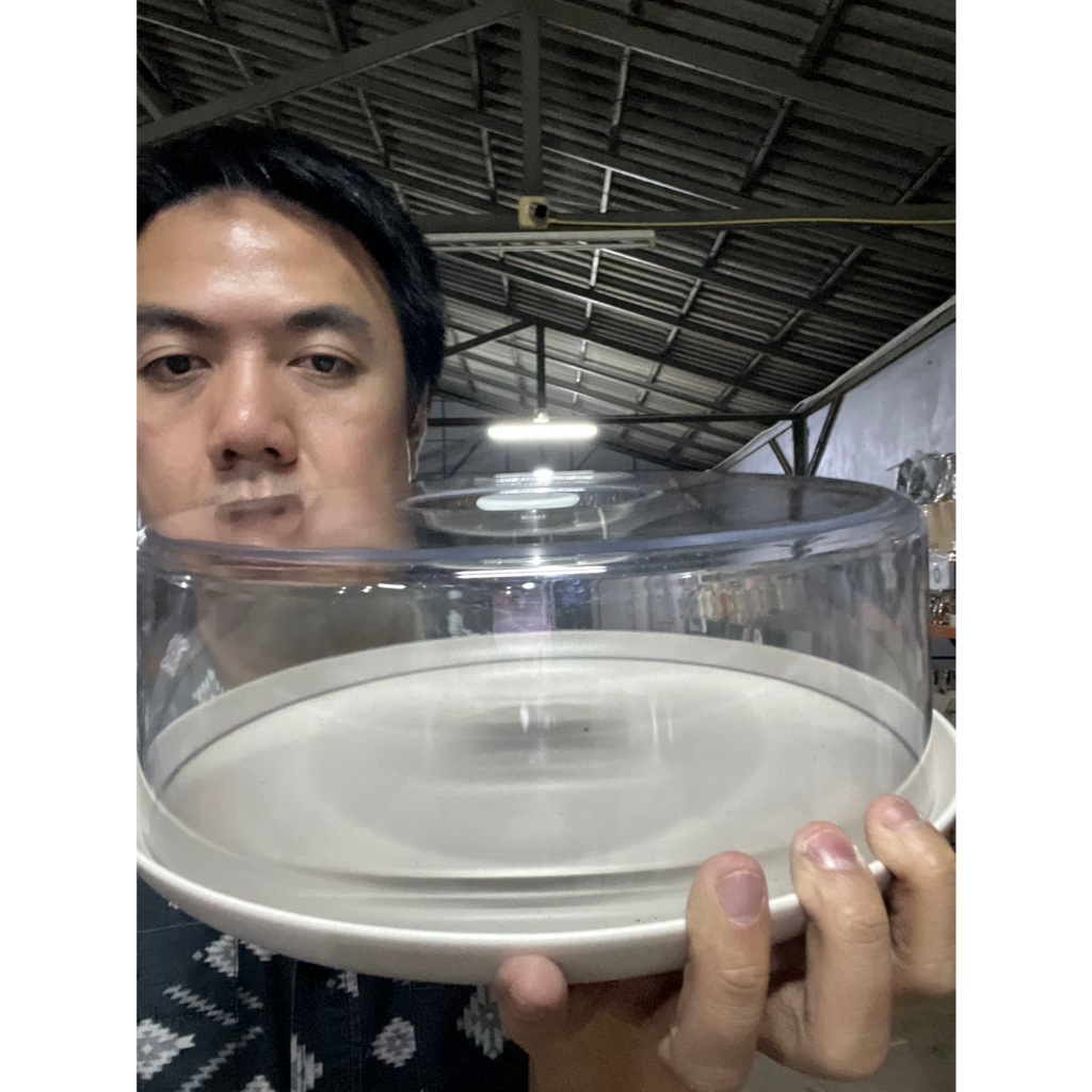 กล่องเค้กจานเซรามิก 3 ปอนด์ จานเซรามิกขนาด12นิ้ว cake tray ceramic กว้าง30.5x11.7ข้างใน27.3x8 สำหรับ