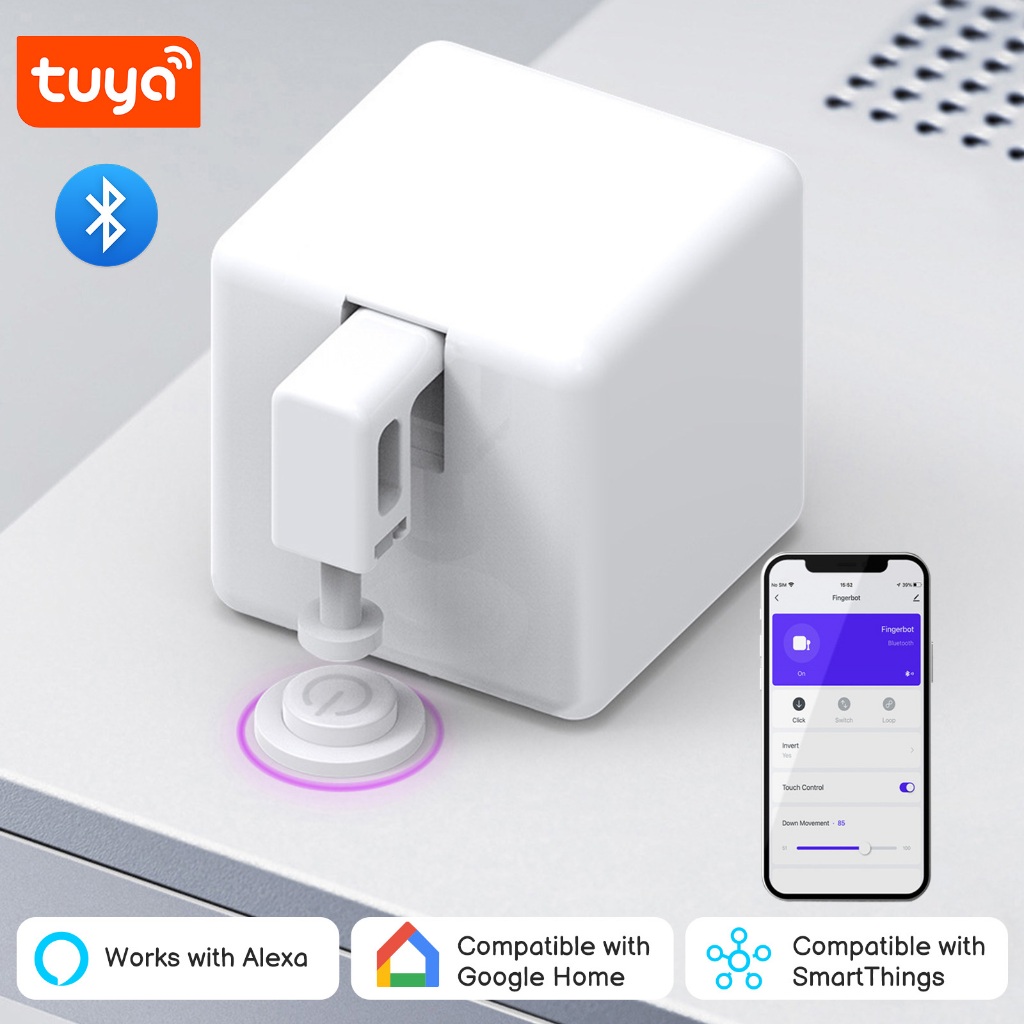 Adaprox Tuya Smart Bluetooth Fingerbot สวิตช์โรบอท กดเปิดปิดปุ่มเครื่องใช้ไฟฟ้า เชื่อมต่อ Bluetooth รองรับ Alexa, Google