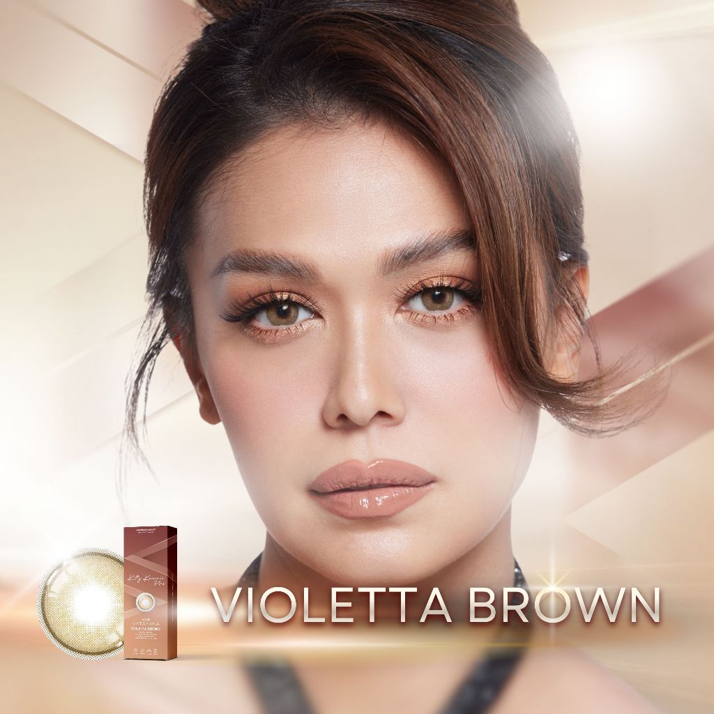 VATANIKA Lens - Violetta Brown คอนแทคเลนส์ สีน้ำตาล รายเดือน  โดย แพร วทานิกา