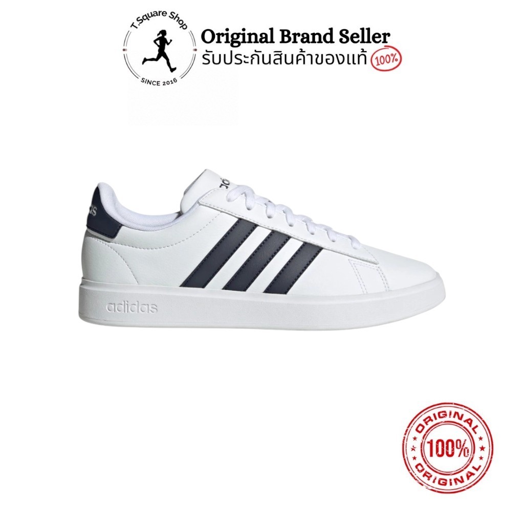 รองเท้า Adidas รุ่น Grand Court 2.0 Men (GW9199) รองเท้าผ้าใบ รองเท้าแฟชั่น ใส่สบาย พร้อมส่ง ของแท้ 