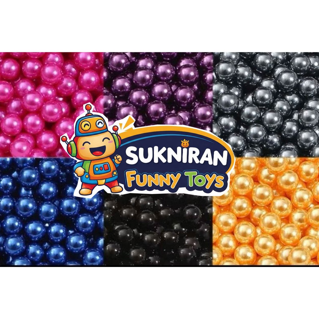 ลูกปัดกลม สีสันสวยงามสีสดใสมีให้เลือกหลายแบบ ขนาด6 มิล