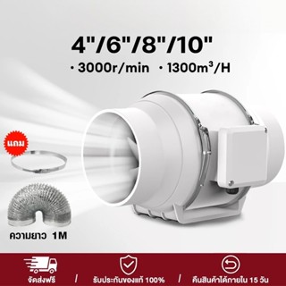 พัดลมระบายอากาศ 4 นิ้ว 6 นิ้ว 8 นิ้ว 10 นิ้ว เครื่องดูดควัน …