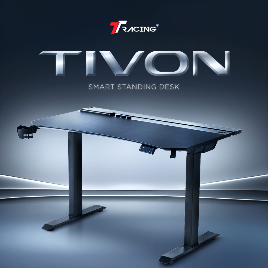 TTRacing Tivon โต๊ะปรับระดับไฟฟ้า Smart Standing Desk (Dual Motor) โต๊ะคอมพิวเตอร์ โต๊ะทำงาน