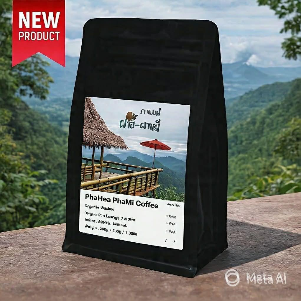 เมล็ดกาแฟคั่้ว Arabica 100% จากดอยผาฮี้ PHA HEE ดอยผาหมี PHA MI