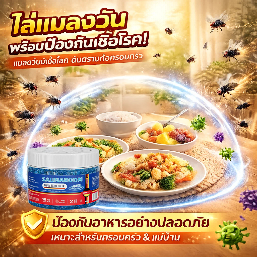 🦟เจลไล่แมลงวัน 90 วัน🦟 สูตรเยอรมัน ไล่แมลงวัน ป้องกันยุง ในร่ม ใช้ง่าย ปลอดภัย ลดแมลงวันได้ดี