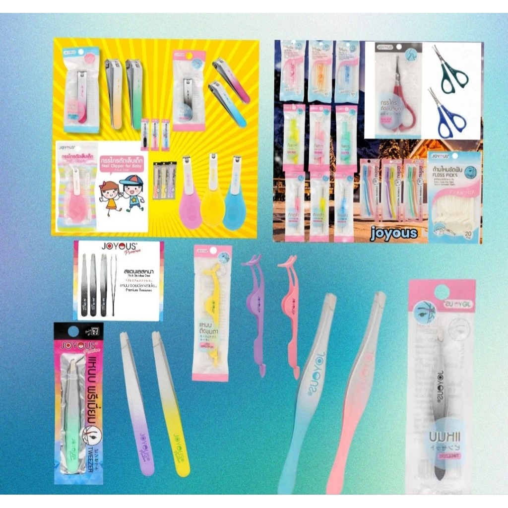 joyous tweezers แหนบ ทน คม ใช้ดี จอยอัส คละสี 7.11 เซเว่น