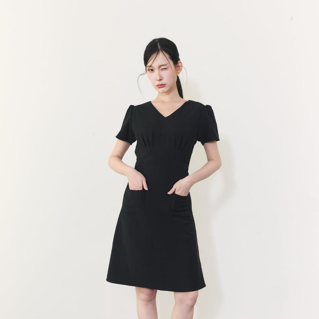 La Mignonne (XS-5XL) Zephyr Solis Dress เดรสใส่ทำงาน ใส่เที่ยว ดีเทลล์กระเป๋าใช้งานได้จริง มีสายผูกให้ด้วยค่า